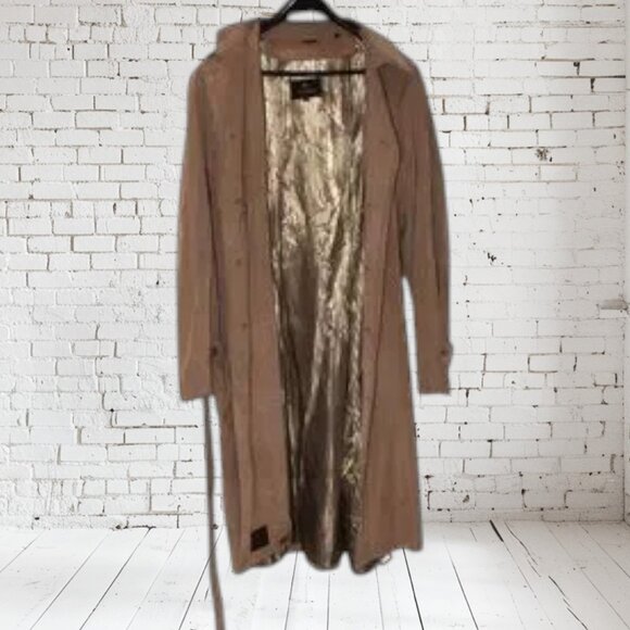 Vintage F.R. Tripler Men's Microfiber Mac Coat with Belt Liner Interior Pockets - Picture 3 of 11